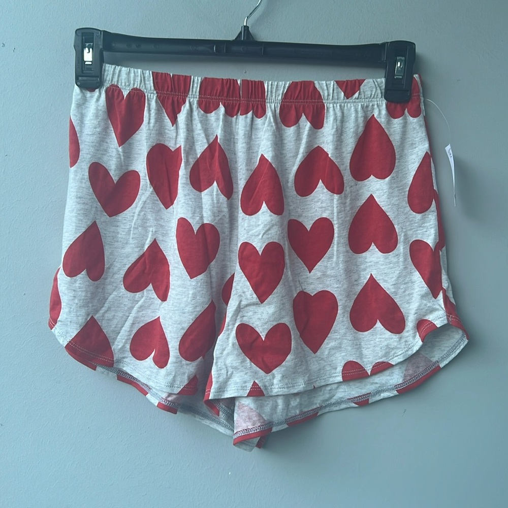 Heart pajama shorts